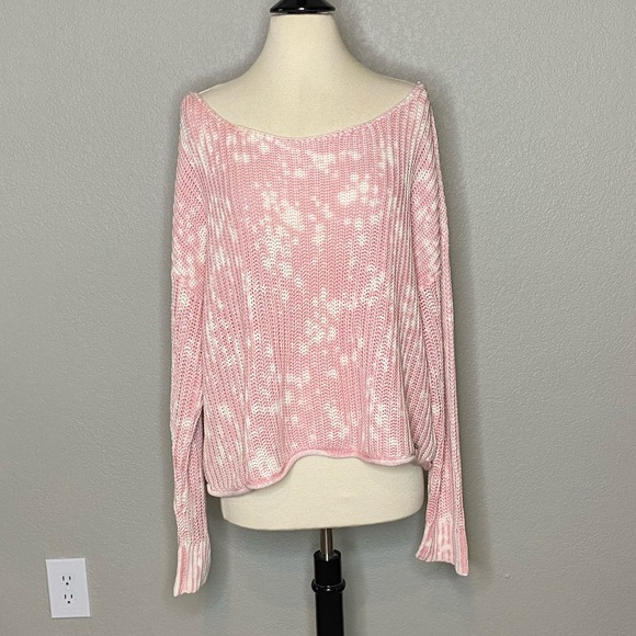 PINK Victoria's Secret Sweaters - PINK Victoria’s Secret Splash Tie-Dye Sweater Sz L